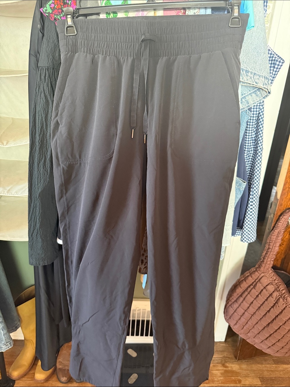 Spanx Out of Office Black Joggers - Size XL